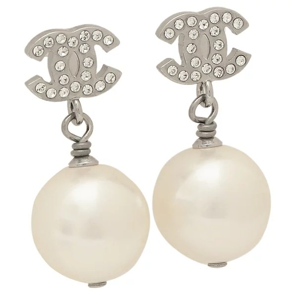 ピアス ココマーク CCマーク シルバー レディース A36138 Y02005 Z2354