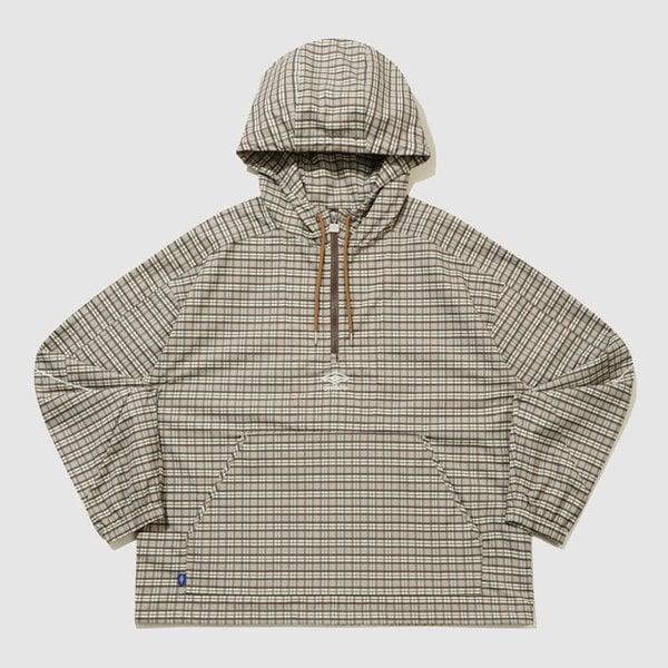 オーバーフィットパイピングフードアノラック BEIGE PATTERN UR121CWT11 BPT2
