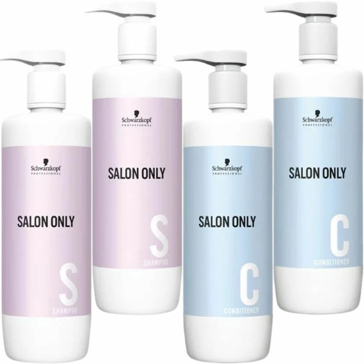 各2本セット シュワルツコフ サロンオンリー シャンプー 1000ml +コンディショナー 1000ml 各2本ずつ 業務用シャンプー 業務用コンディショナー シリコン除去 毛髪補修 高純度ヒアルロン