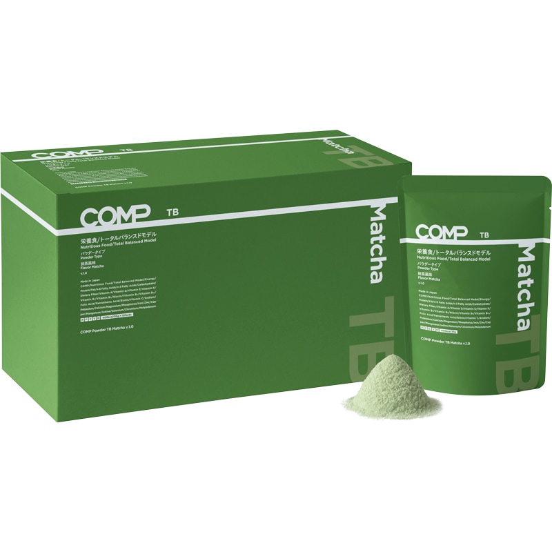 Powder TB Matcha v.1.0 95g (1箱 12袋入) バランス栄養食 トータルバランスドモデル 完全食