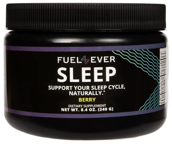 【FUEL 4 EVER 睡眠サプリメント 習慣性のないマグネシウム睡眠補助剤】240g ベリー風味 深い安らかな睡眠を促進 より長い睡眠とストレス解消
