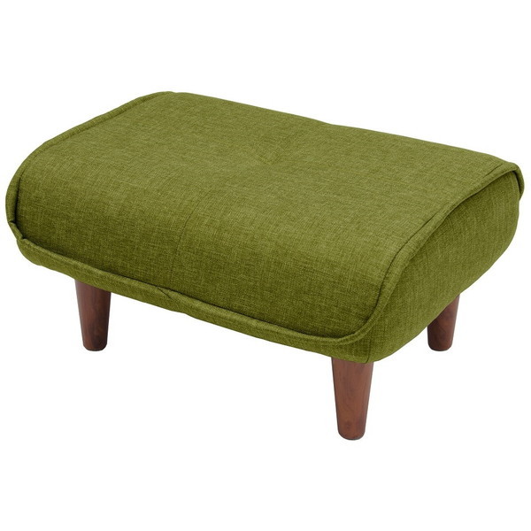 CELLUTANE オットマン タスクグリーン 日本製 スツール 座面ポケットコイル 一人掛け A281p-583GRN メーカー直送