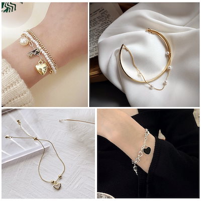 韓国    麗  IU ブレスレット Lei マザーオブパールブレスレット（K10） | Moon Label - 大月