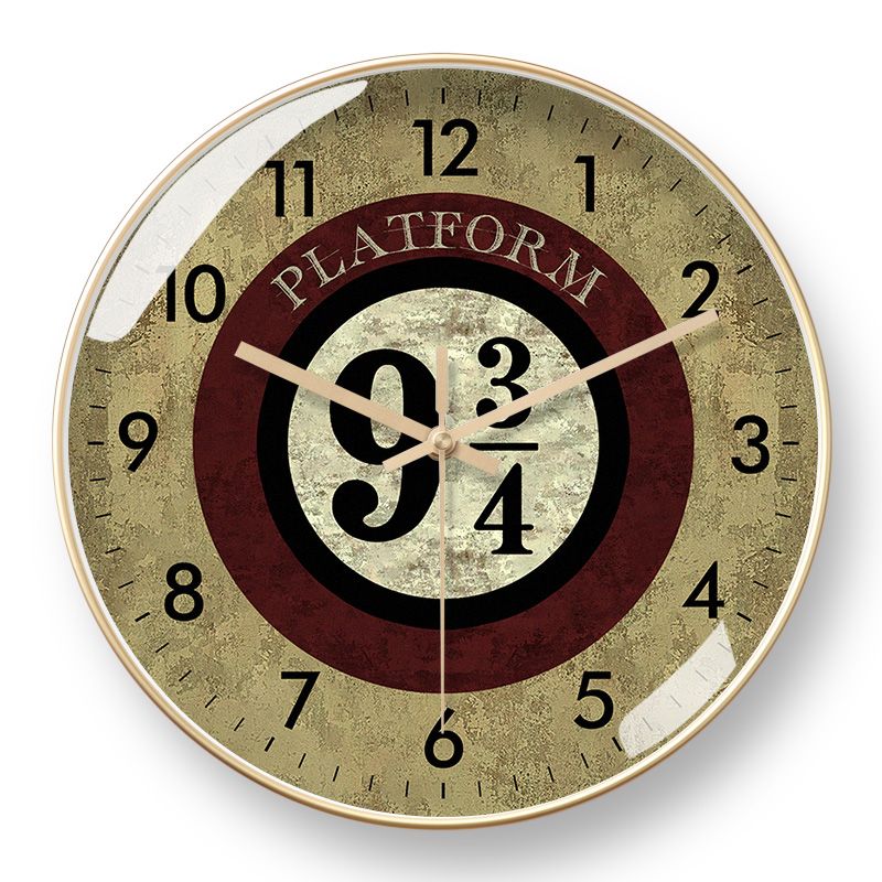 ハリーポッター 掛け時計 ホグワーツ クォーツ時計 自動時計 電波時計 壁掛け