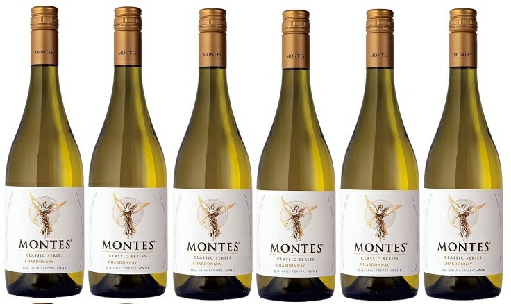 【送料無料】モンテスクラシックシリーズシャルドネ 750ml×6本 ［白/辛口/チリ］【北海道沖縄県東北四国九州地方は必ず送料がかかります】