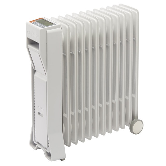 オイルヒーター1500W 【フィン12枚】 LFX12EH（IW） 業界唯一!時間と室温の同時設定コントローラー搭載