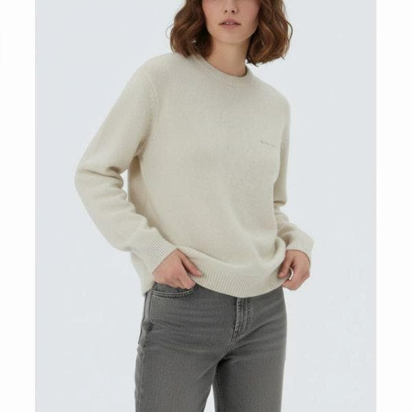 SNOWPEAK APPAREL カシミアブレンドニットスウェットシャツ S25WMFHT72 サンドベージュ