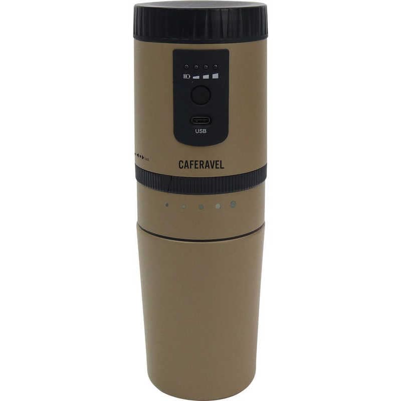 マクロス　ダイヤル調節 オールインワンコーヒーメーカー カフェラベル ［ミル付き］ フォーンベージュ　MEK-107FB