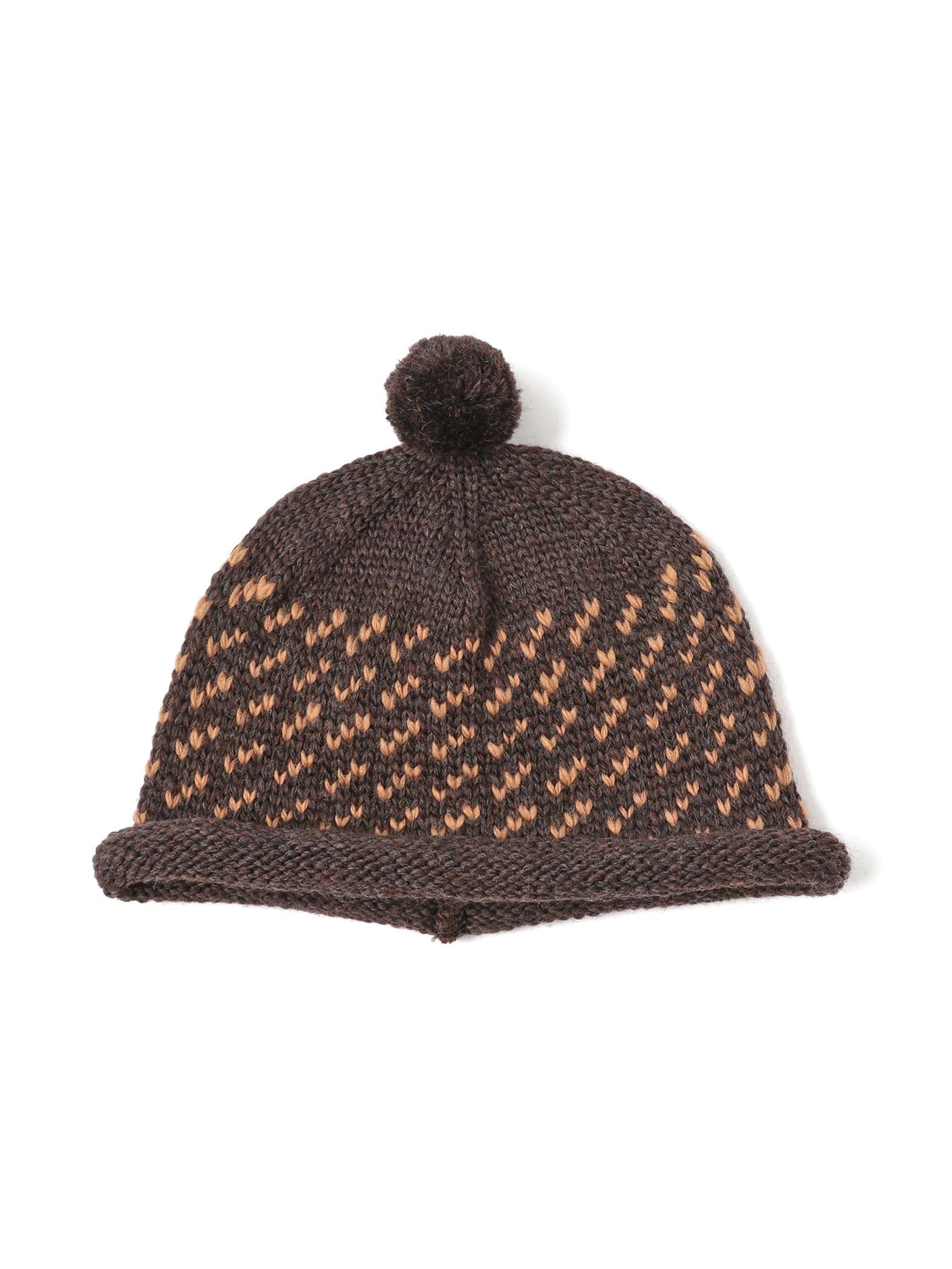 [ビームスボーイ] 帽子 【別注】 cableami ウール ジャカード ワッチキャップ レディース