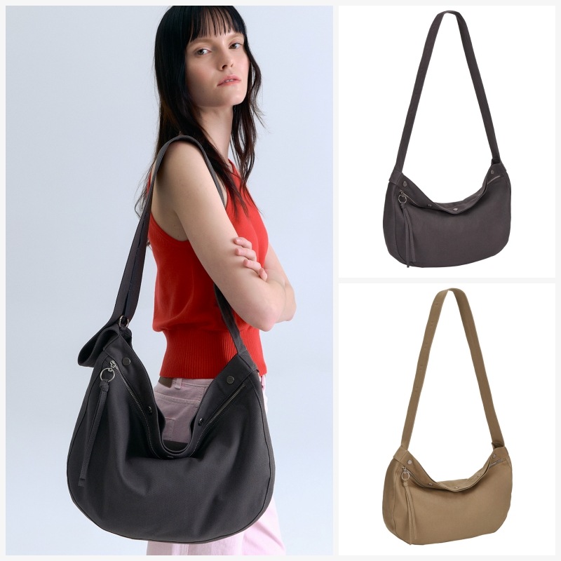 【VUNQUE】PERFEC BUTTON UP RIDER HOBO L : 2COLORS