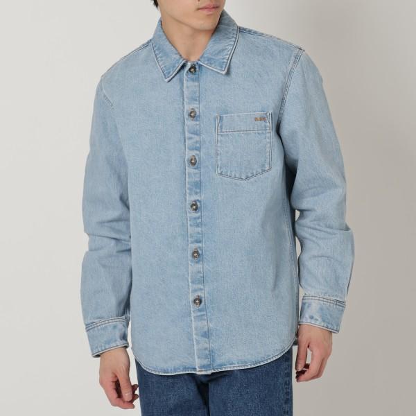 シャツ 長袖シャツ デニムシャツ ブルー メンズ H02837 COGEJ IAB