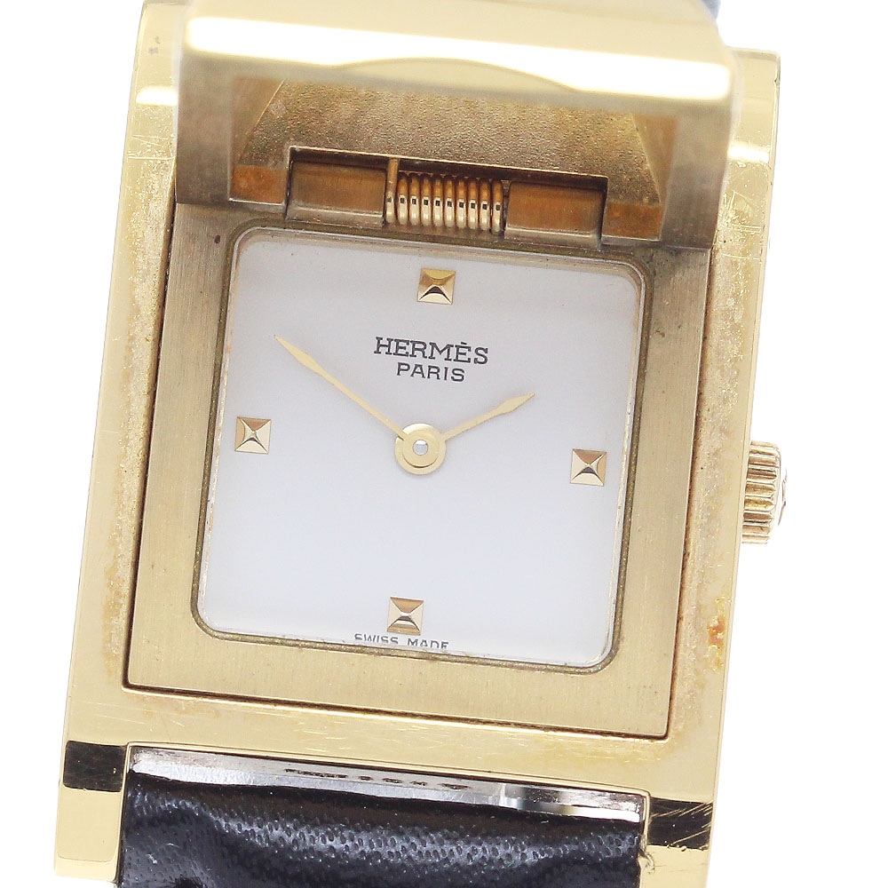 エルメス HERMES メドール クォーツ レディース _893648【中古】