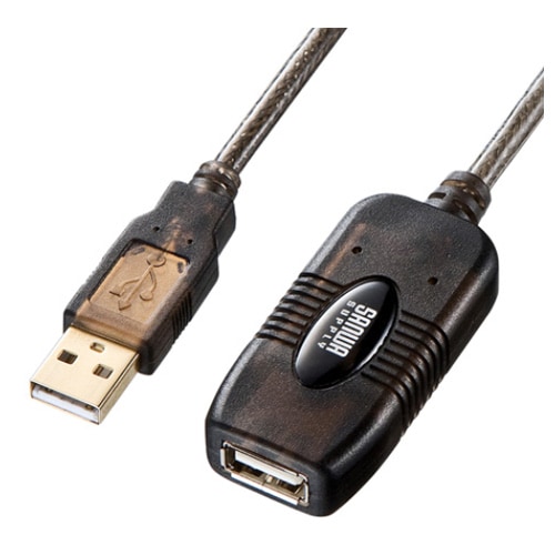 サンワサプライ 20m延長 USB2.0アクティブリピーターケーブル KBUSBR220