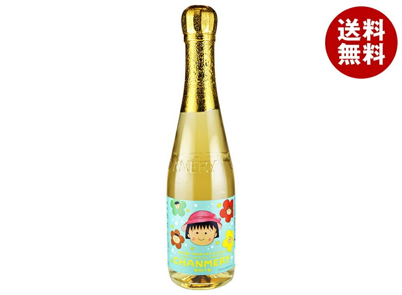 木村飲料 ちびまる子ちゃんシャンメリー ホワイト 360ml瓶×12本入×(2ケース)