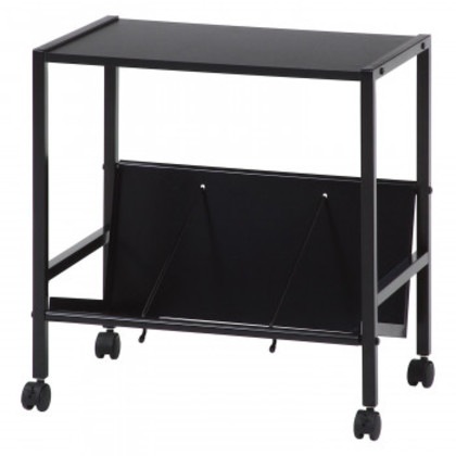 不二貿易 C/D:17611 ファイルワゴン1段 ブラック TG-1 BK