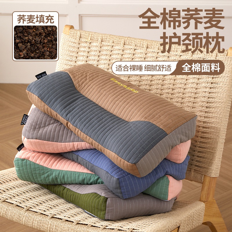 完全な綿そばの貝殻そばの皮膚枕頸椎睡眠保護枕のための睡眠枕