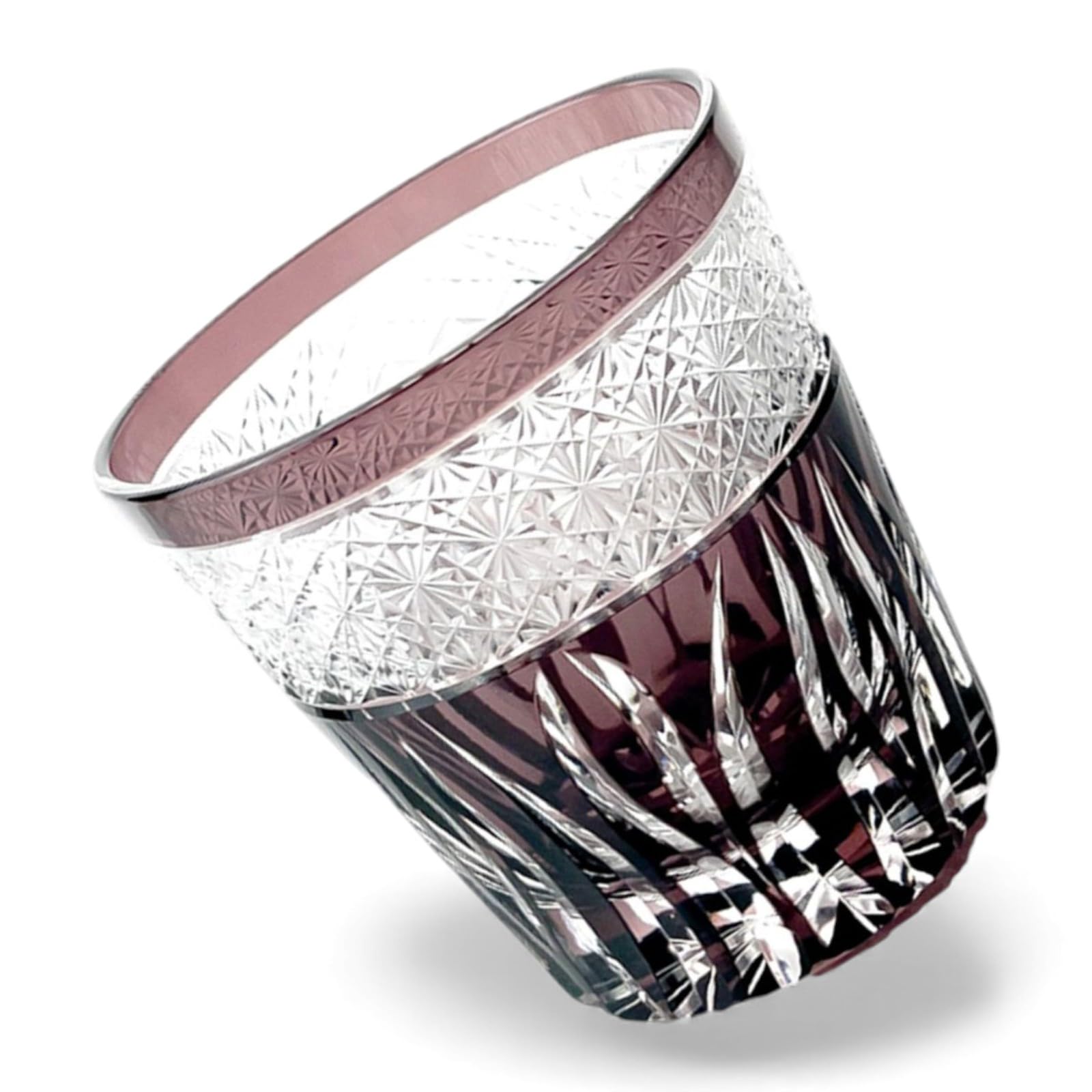 匠美風 ディナー ラグゼ 切子 グラス カップ 85xH90mm 260cc 彩華 パープル 煌雅 PNO.333309