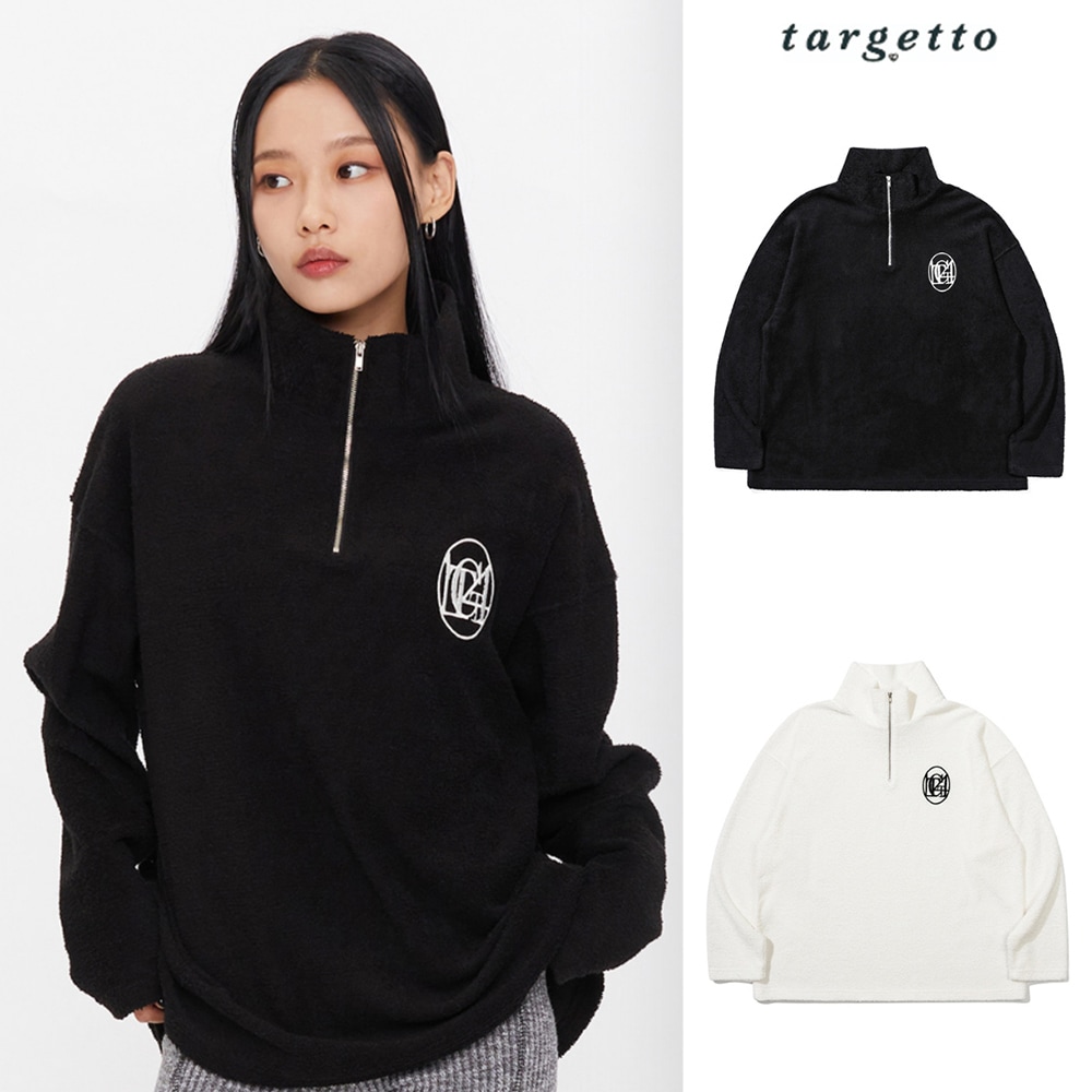 [TARGETTO] TERRY HALF ZIP UP SWEAT SHIRT