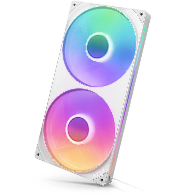 NZXT　ケースファン シングルフレーム F280 RGB CORE ［ 280mm /2000RPM ］ ホワイト　RF-U28HF-W1