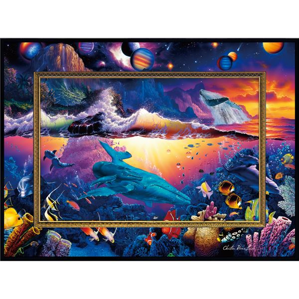 ユーパワー クリスチャン/リース/ラッセン ビッグアート Mサイズ 「ギャラクシー オブ ライフ3」