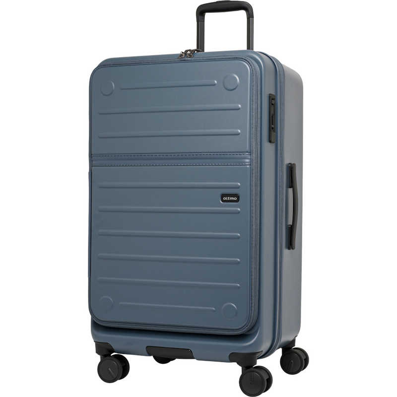 オルティモ　スーツケース フロントオープン ハーフオープン ファスナータイプ 旅行日数目安：10日程度 約92L 拡張時103L ネイビー　OT-0857-69N-NV