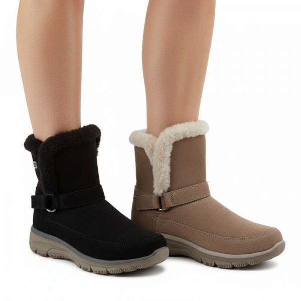 女性スリップインスミドルブーツイージーゴーイング2種