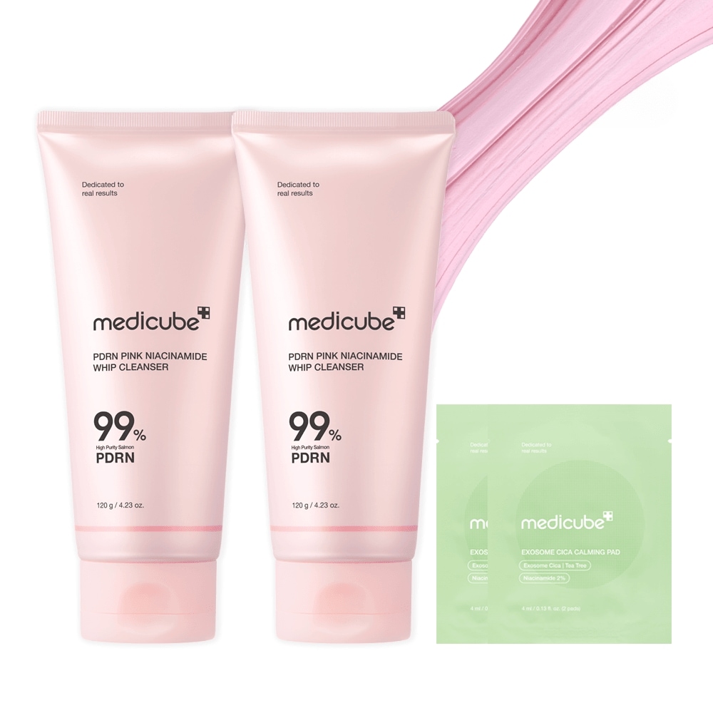 メディキューブ PDRN ピーディーアールエヌホイップ クレンジングフォーム 120ml 2個