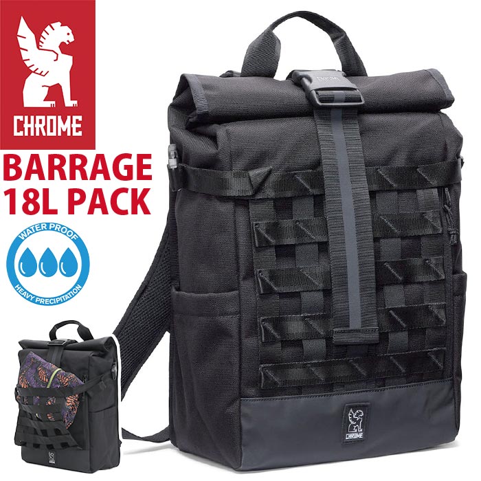 BARRAGE 18L PACK バラージ メンズ レディース リュック サック ロールトップ A4 リュック 耐久性 男性 女性 男女兼用 男子 女子 BG366