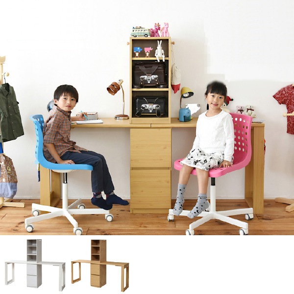 ツインデスク 学習机 子供部屋 家具 子ども用 二人用 おしゃれ シンプル セット 収納 仕切り ランドセル ラック 勉強机