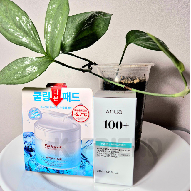 [企画2種セット]PDRN ヒアルロン酸 カプセル100 30ml+ポストアルファクーリングピーリングパッド180ml70個入り1個