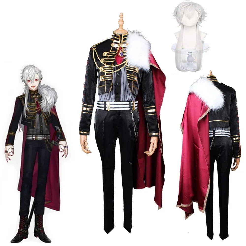 Vtuber にじさんじ 葛葉 衣装 マント付き ウィッグ追加可 葛叶 くずは コスプレ衣装 ハロウィン