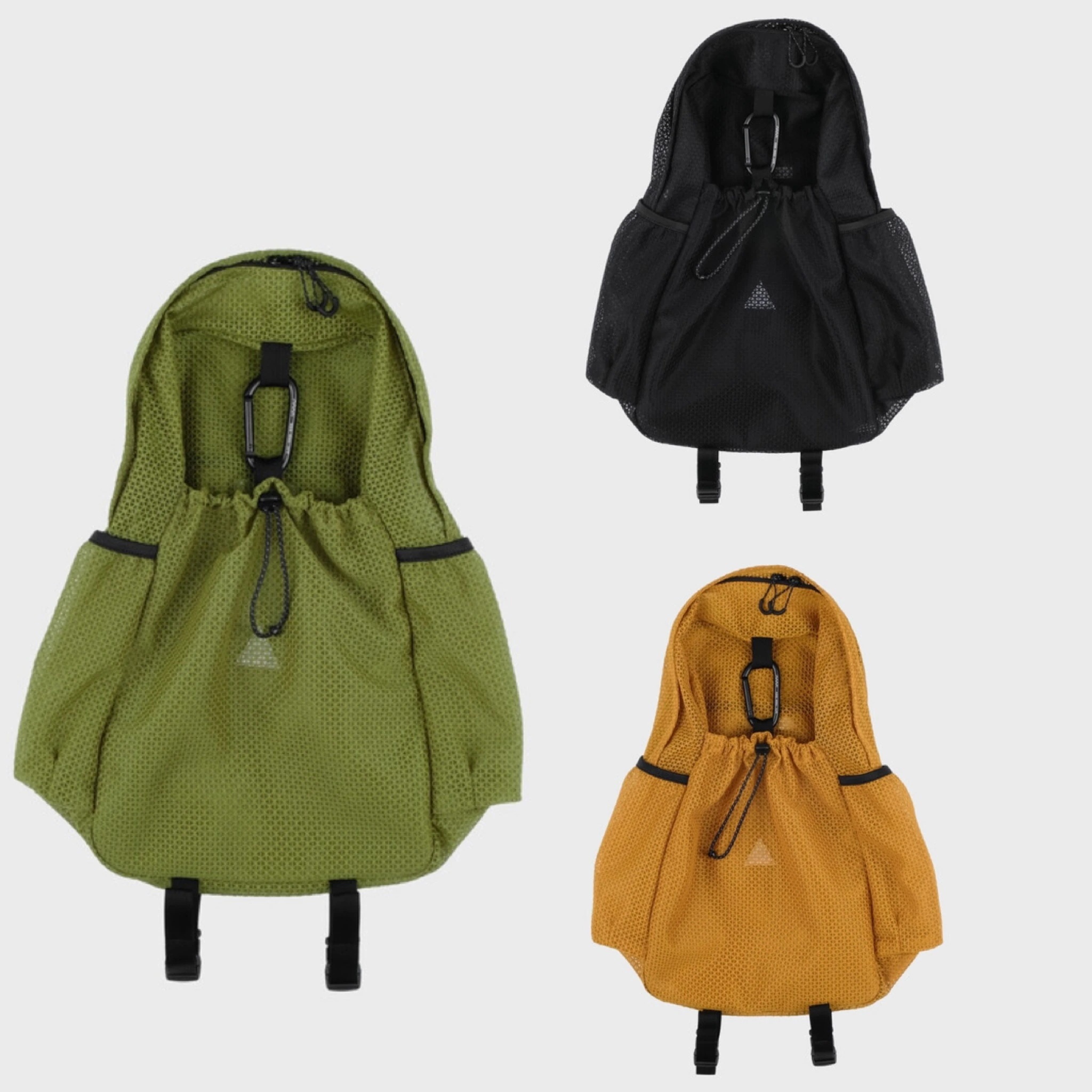 [MMOGARDEN] mmo backpack mesh_ black/marigold/grass green