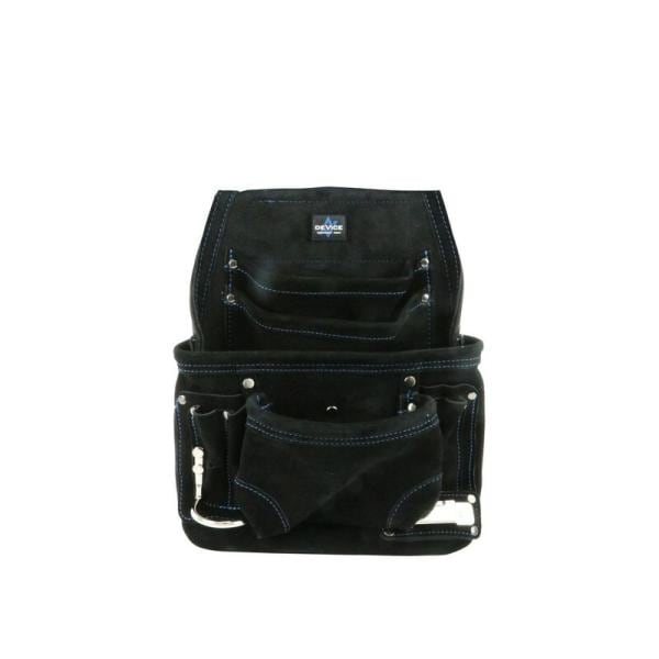 SK11 スエード腰釘袋3段 DVC－KZ27 収納用品 腰袋サック 革腰袋 サック