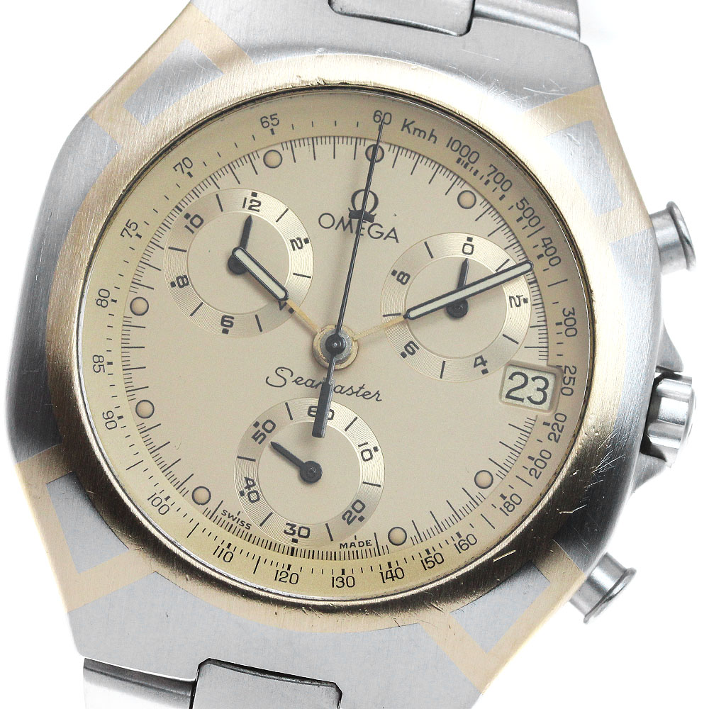 オメガ OMEGA 2590.10 シーマスター ポラリス クロノグラフ クォーツ メンズ _837371【中古】