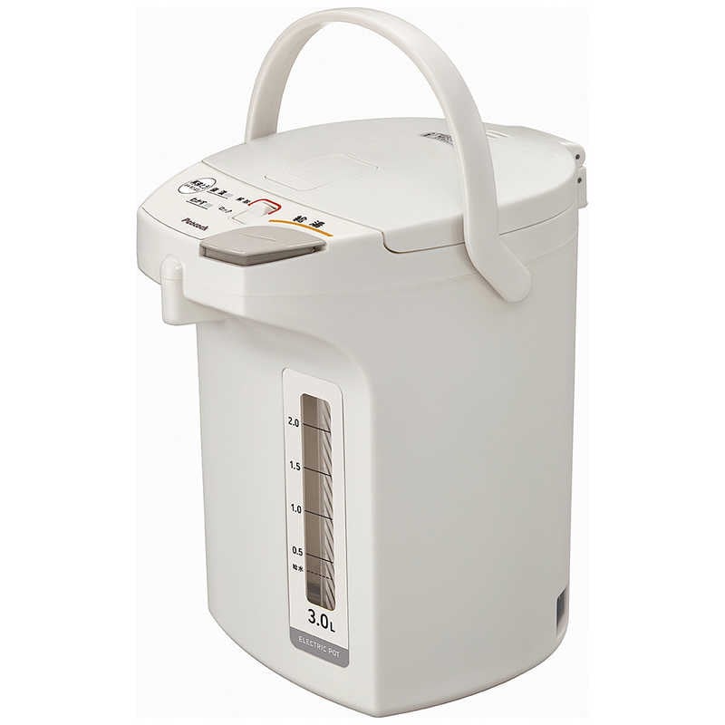 ピーコック　電気ポット 省エネタイプ 3.0L ライトグレー　WMS-30HL