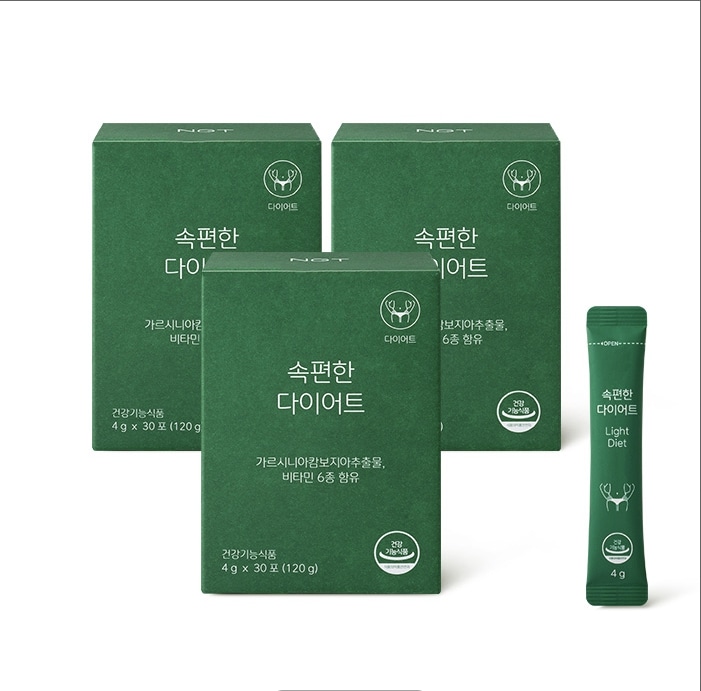 ライトダイエット酵素 3パック (30スティックパック x 3パック)