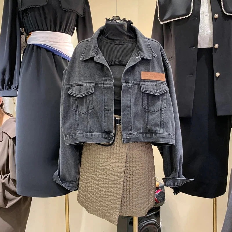 コーデに役立つ！デニムジャケット ジャケット UVカット春ジャケット デニムジャケット百式ルーズショート部アウターウ秋ジャケットひと足お先にボアはボアで決まり/人気ボアアウター キルティングコート 冬