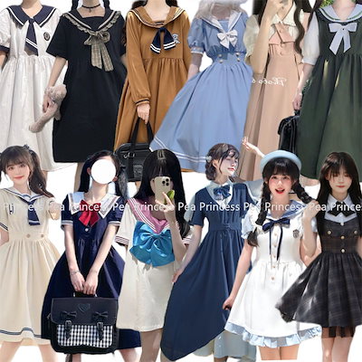 Qoo10] JKワンピース可愛いセーラー服コスプレ衣 : レディース服