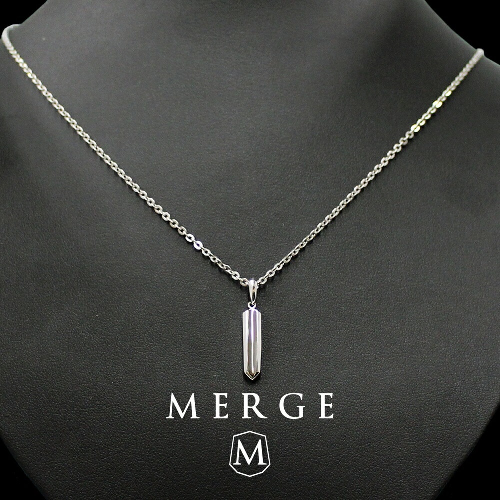 マージ ステンレス ネックレス チェーン メンズ 剣 ソード チェーンネックレス シルバー 大人 シンプル かっこいい おしゃれ プレゼント 男性 誕生日 結婚祝い 結婚記念日 夫 旦那 父 父親 お