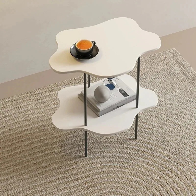 【新品特价】TIEU雲形 鉄製テーブル 韓国インテリア 2段 雰囲気 おしゃれサイドテーブル デスク 家具 7,103円