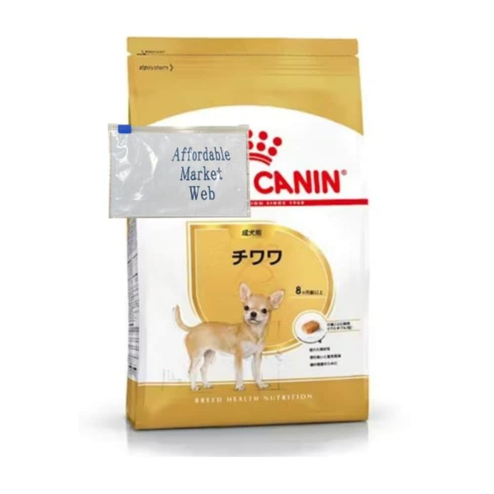ロイヤルカナン チワワ 犬用 3kg 1個 成犬用 ＆ オリジナルスライダー式ジッパー保存袋 (3kg 1個)