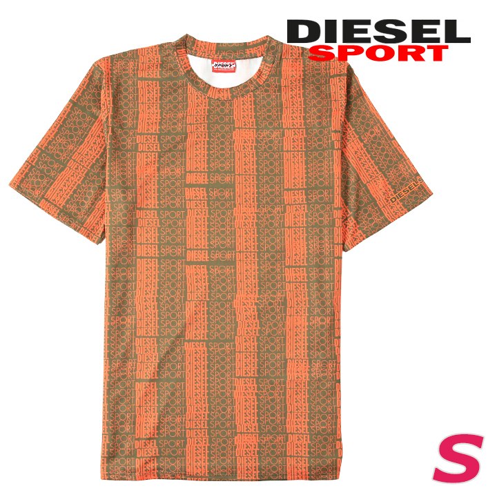半袖Tシャツ カットソー メンズ AMTEE-LANDON-HT27 総柄ロゴプリント 吸汗速乾 die-m-t-g4-560