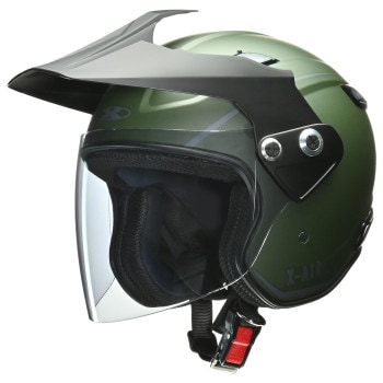 リード工業　RAZZO-V（ラッツォファイブ）　ジェットヘルメット　M（57-58cm未満）　マットグリーン