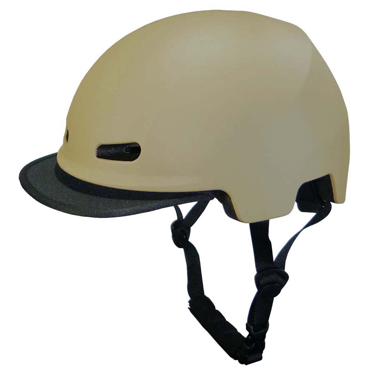 キャプテンスタッグ 自転車 ヘルメット Cabeza カベサ L マットベージュ Y-6496 SG基準適合 バイザー付 ソフトシェル アジアンフィット