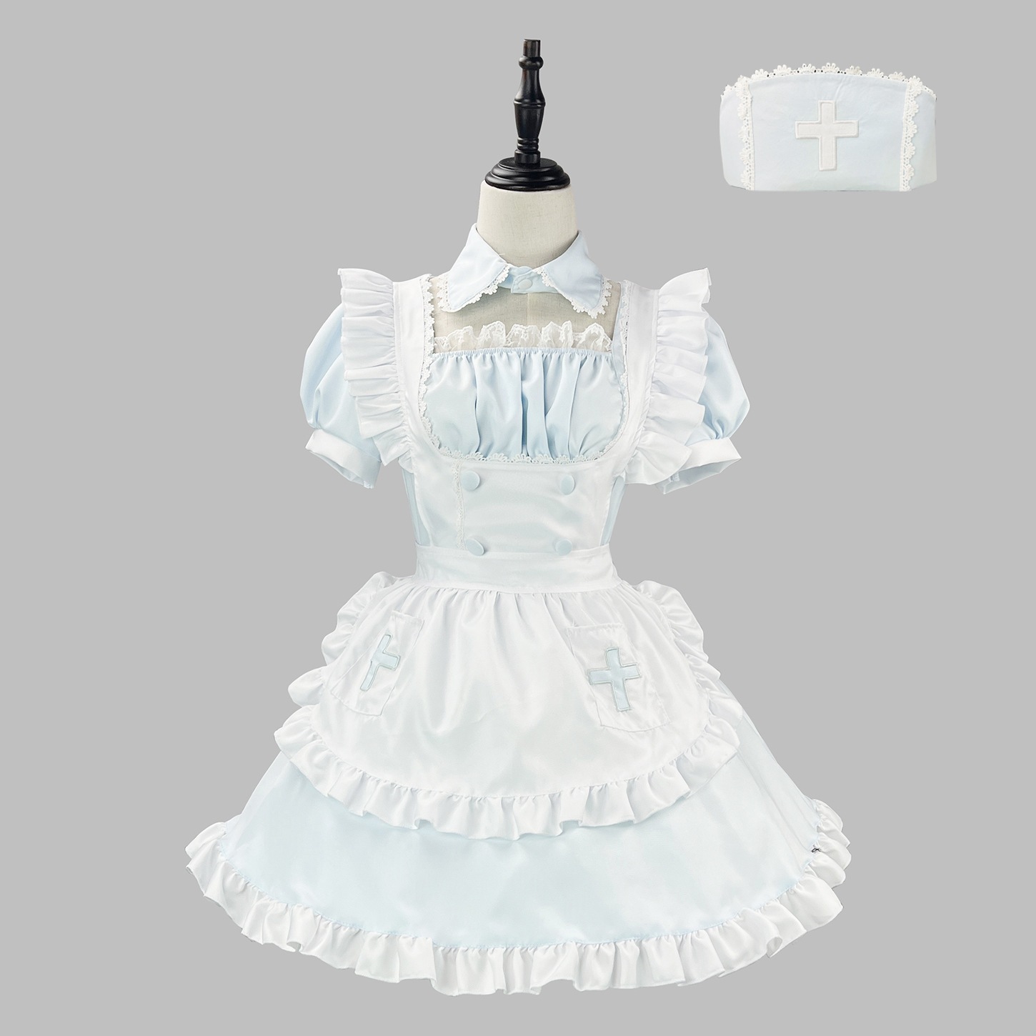 天使水色医疗系メイド服メイド服コスプレ女性服コスチューム