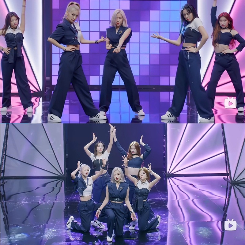 Itzy パフォーマンス服 ジャズダンス パフォーマンス服 子供用ストリートダンススーツ