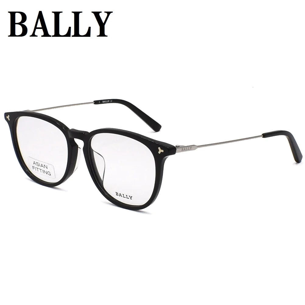 BY5048D 001 53 メガネ 眼鏡 アイウェア アジアンフィット フレーム 鼻あて レディース ブラック シルバー