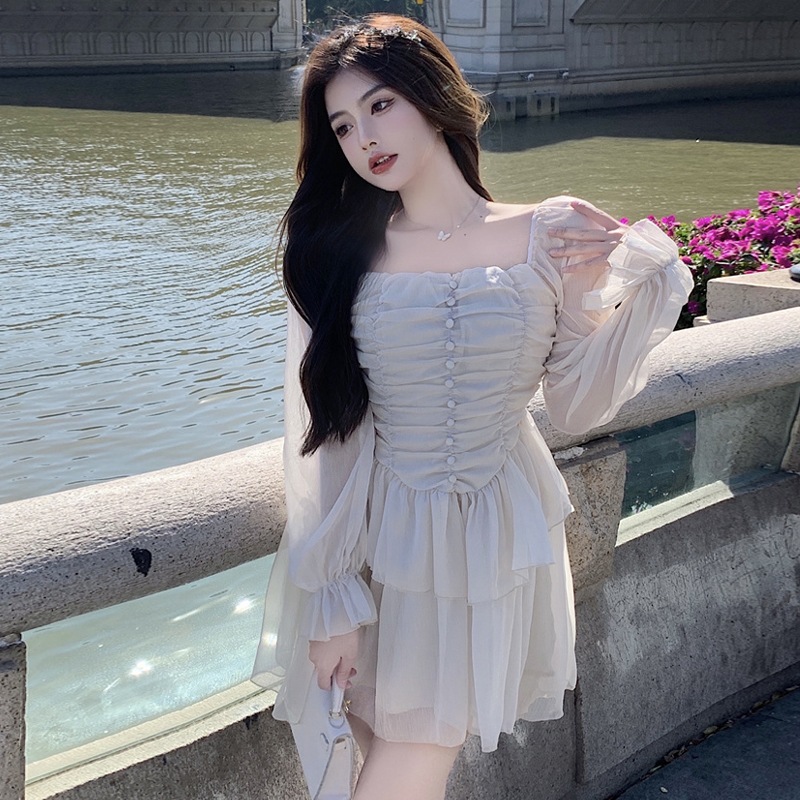 誕生日プレゼント ファッションワンピースアイテムタイド正式 礼装ドレスセクシーなやせて見えるハイウエス高弾力性146