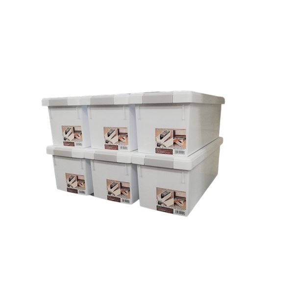 (6個セット) 収納ケース 約幅170mm×高さ160mm 不透明 ホワイト スタッキング 日本製 収納ボックス スマートケース CD DVD収納 5,156円