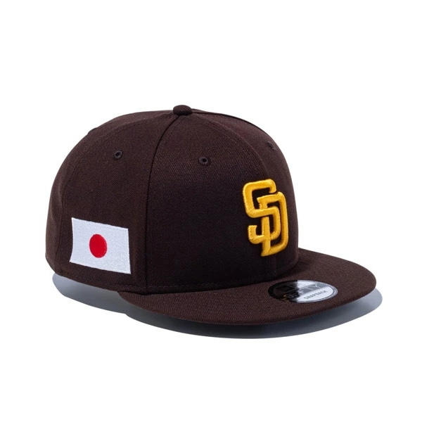NEWERA ニューエラ 9FIFTY MLB Japan Flag サンディエゴ・パドレス バーントウッド キャップ 帽子 スナップバック サイズ調節可能 小物 送料無料 国内正規品 正規取扱